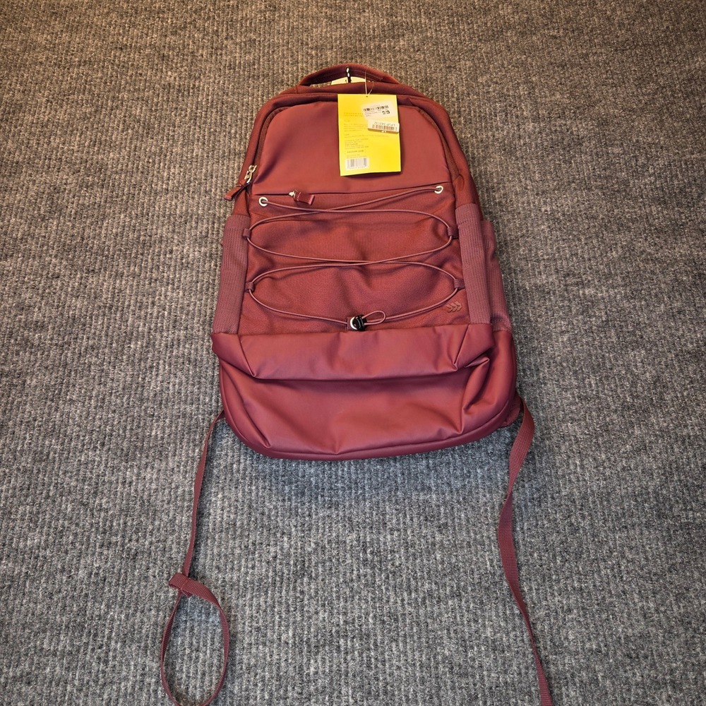 All in Motion Sporty Backpack Unisex OS Burgundy Laptop Sleeve Active Travel